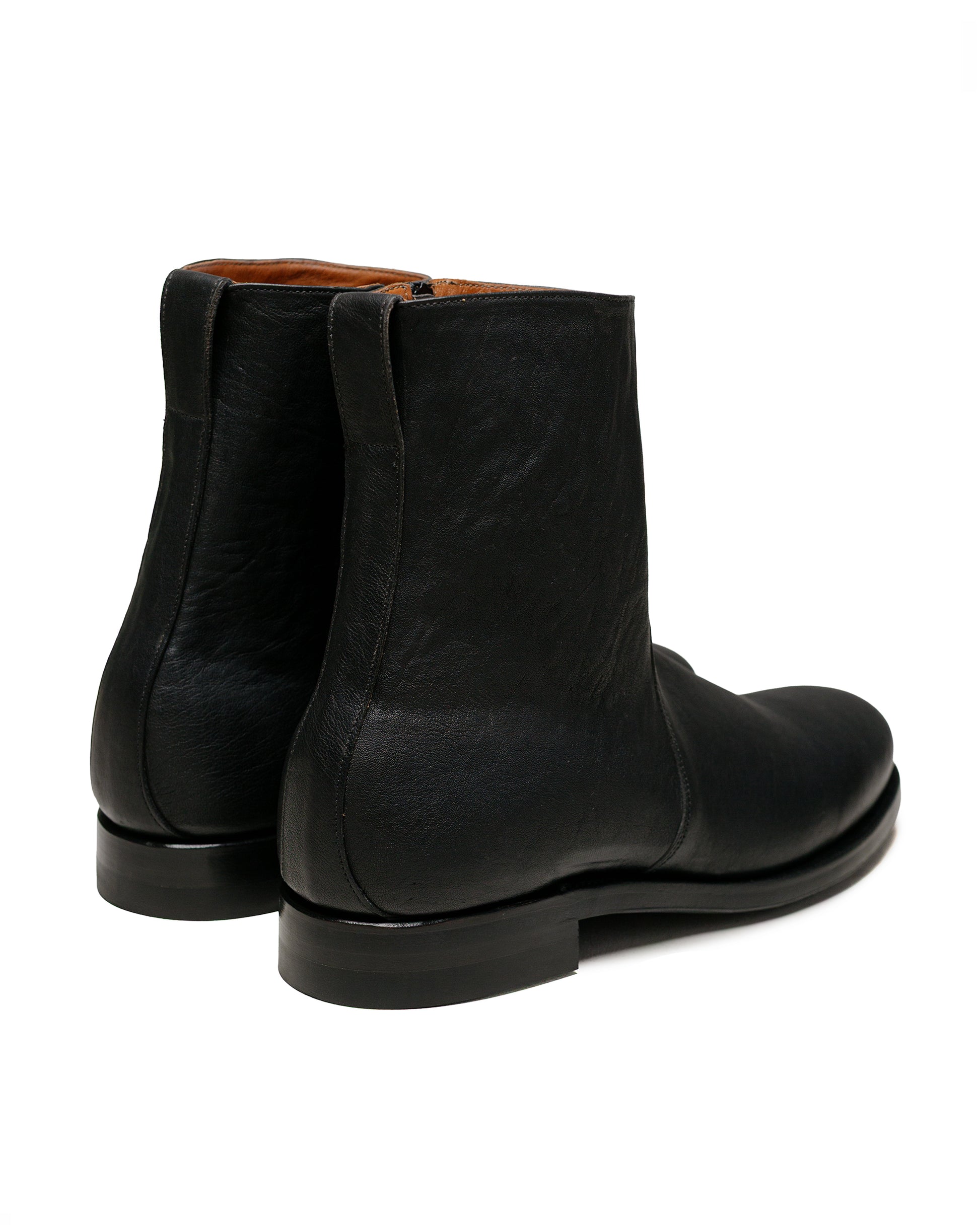 lost & found Viberg Viberg 2030CH Side Zip Boot Nero Washed Kangaroo