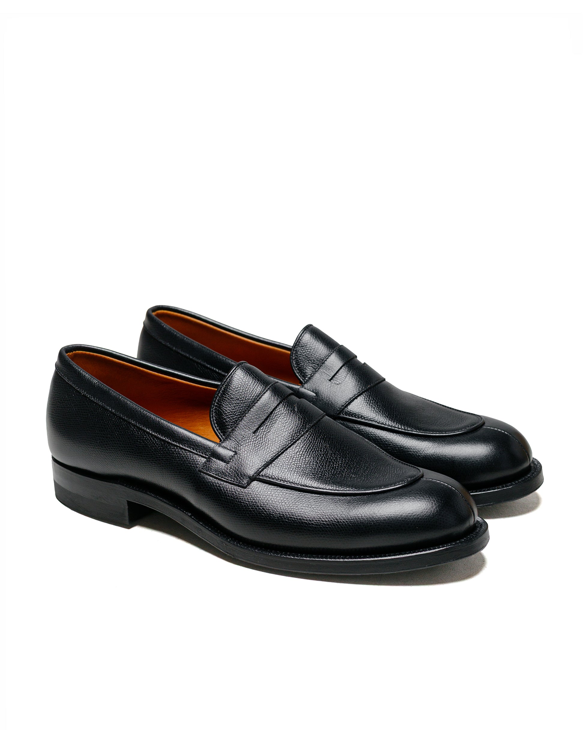 lost & found Viberg Viberg Bristol Loafer Black Alpine Calf