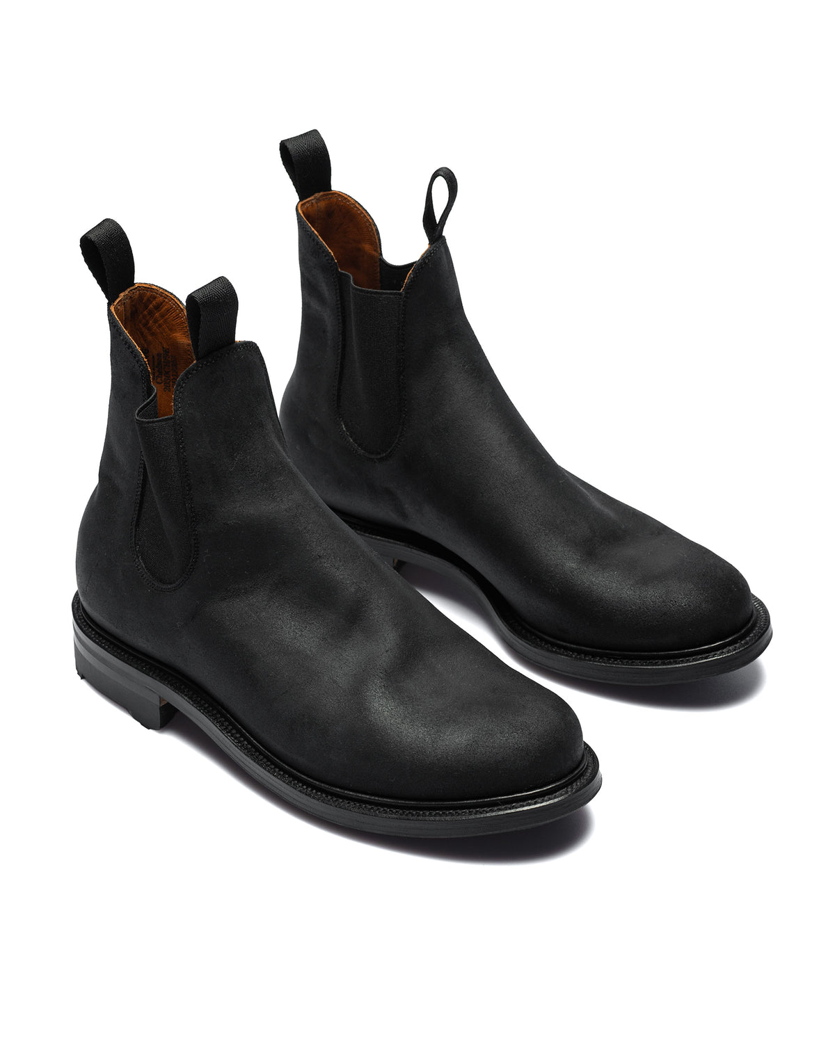 Viberg Chelsea Boot Black Waxy Commander