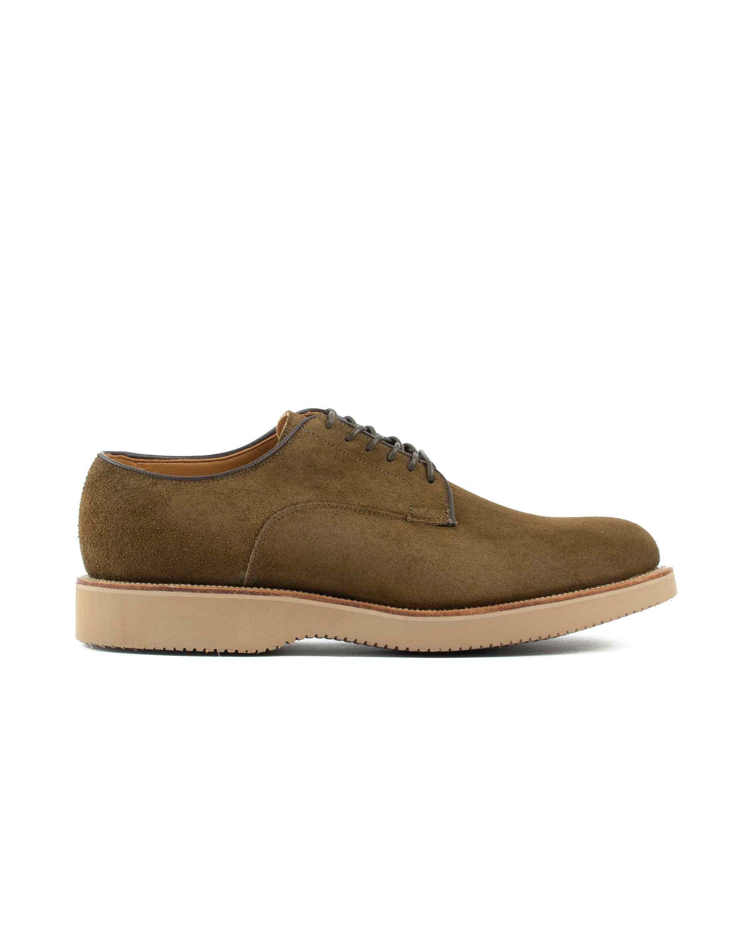 lost & found Viberg Viberg Mushroom Chamois Roughout Derby Shoe