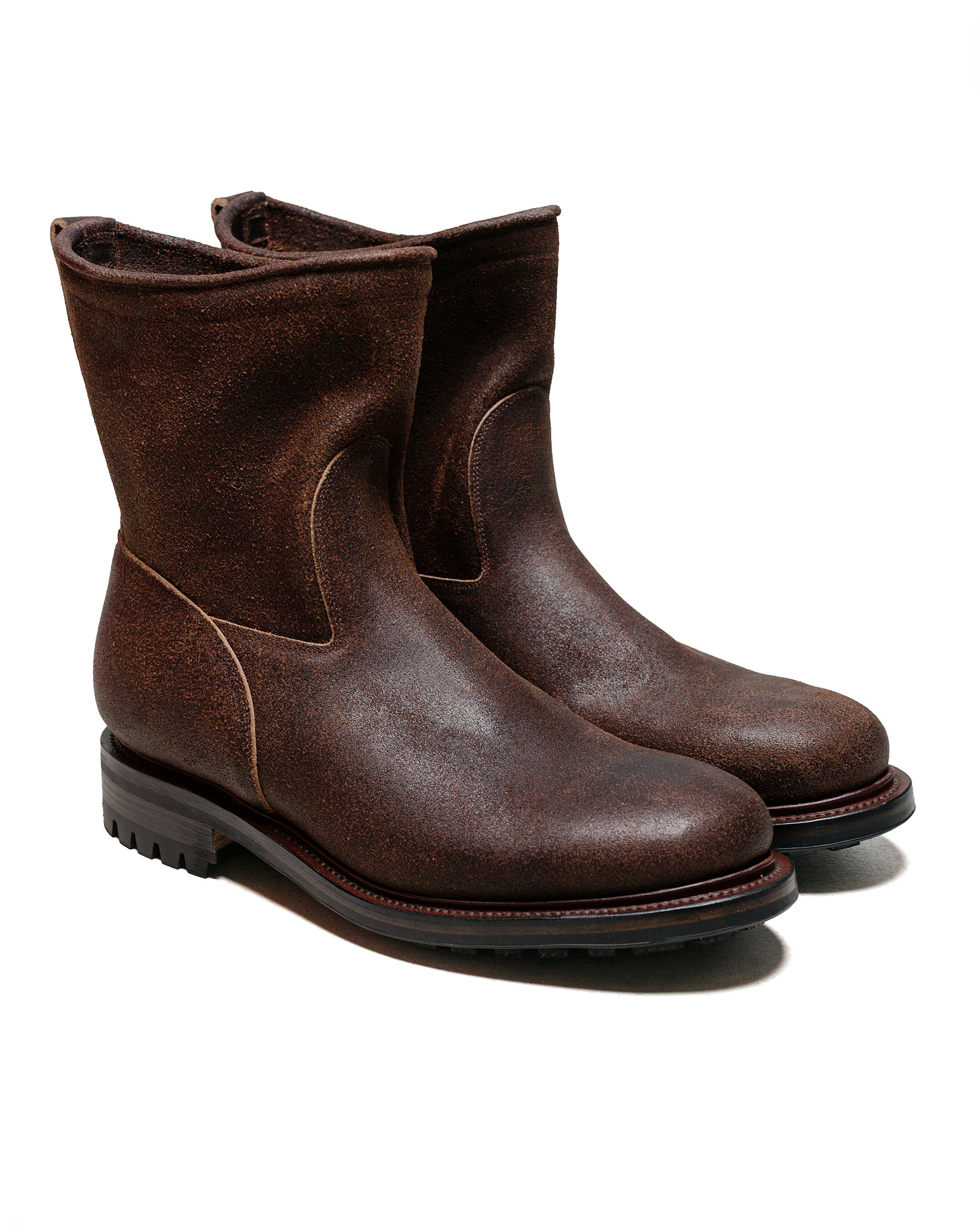 lost & found Viberg Viberg Roper 2000 Horween Washed Brown Waxed Flesh
