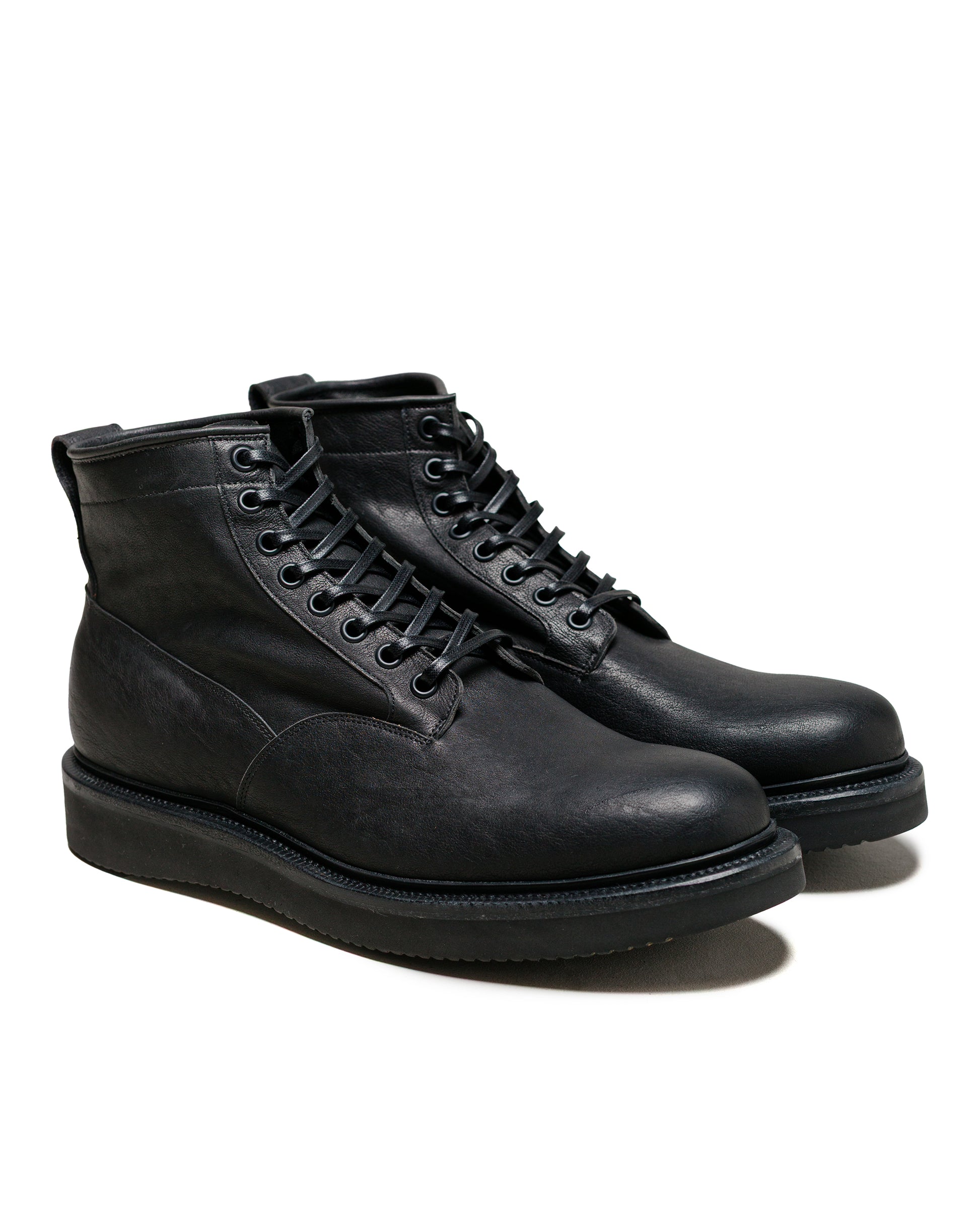 lost & found Viberg Viberg Scout Boot Nero Washed Kangaroo