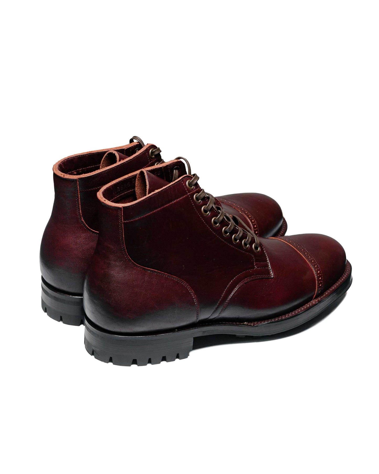 lost & found Viberg Viberg Service Boot 2030 BCT Burgundy Wooly Chromexcel