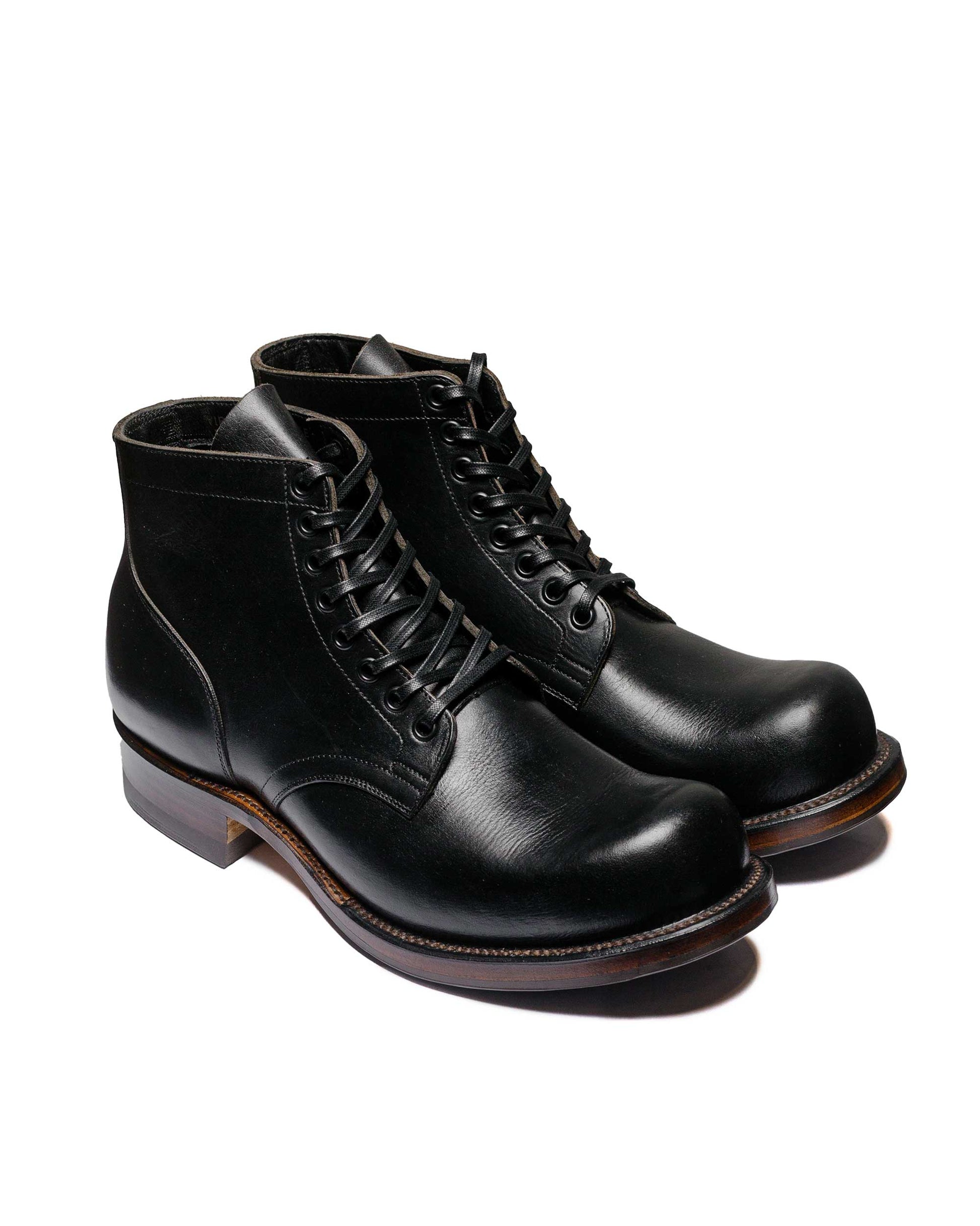 lost & found Viberg Viberg Service Boot 310 Black Wooly Chromexcel