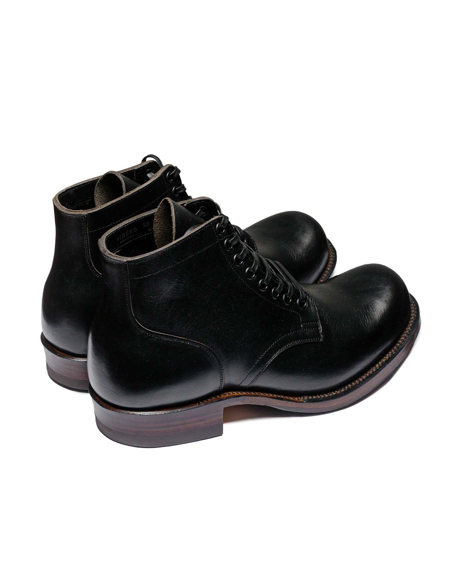 lost & found Viberg Viberg Service Boot 310 Black Wooly Chromexcel