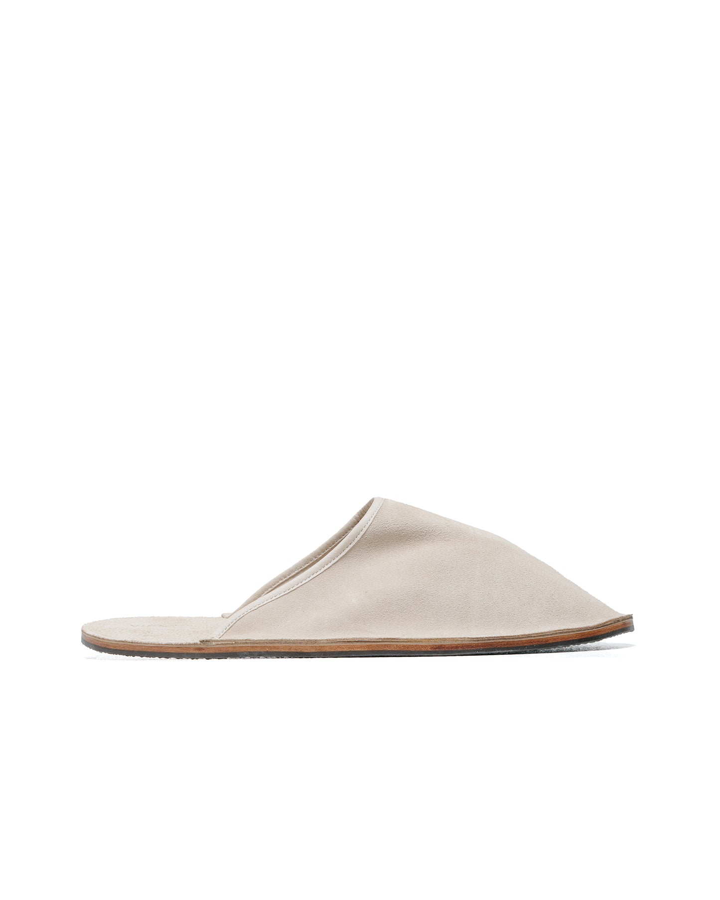 lost & found Viberg Viberg Slide Parchment Janus Calf Suede