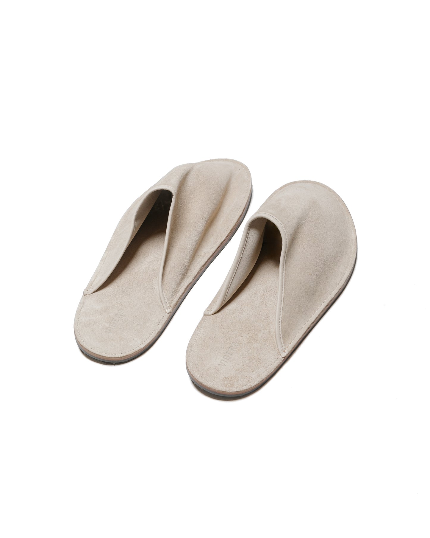 lost & found Viberg Viberg Slide Parchment Janus Calf Suede