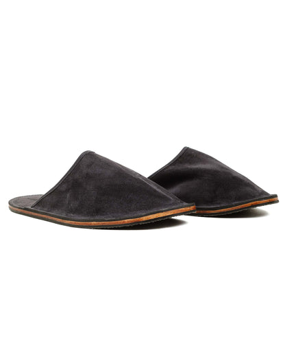 lost & found Viberg Viberg Slide Storm Grey Janus Calf Suede