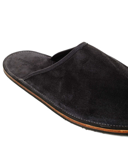 lost & found Viberg Viberg Slide Storm Grey Janus Calf Suede