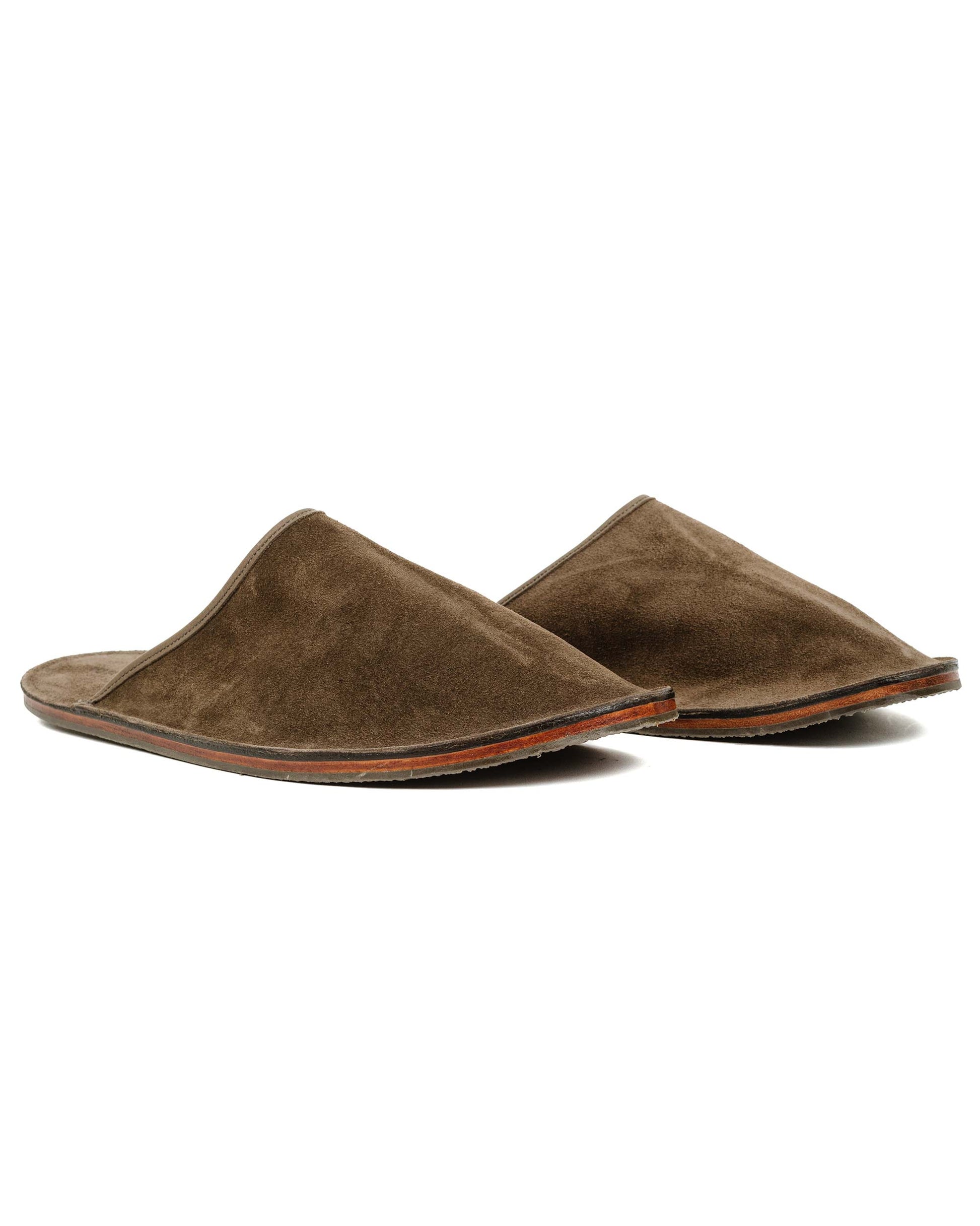 lost & found Viberg Viberg Slide Thyme Janus Calf Suede