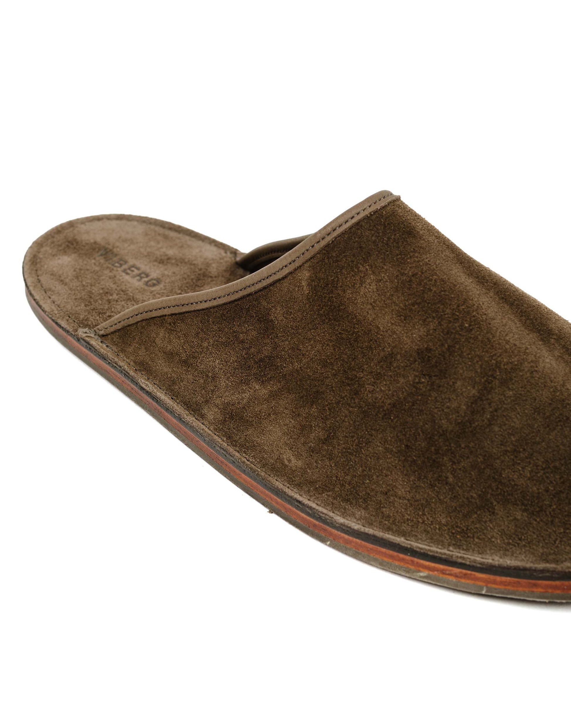 lost & found Viberg Viberg Slide Thyme Janus Calf Suede