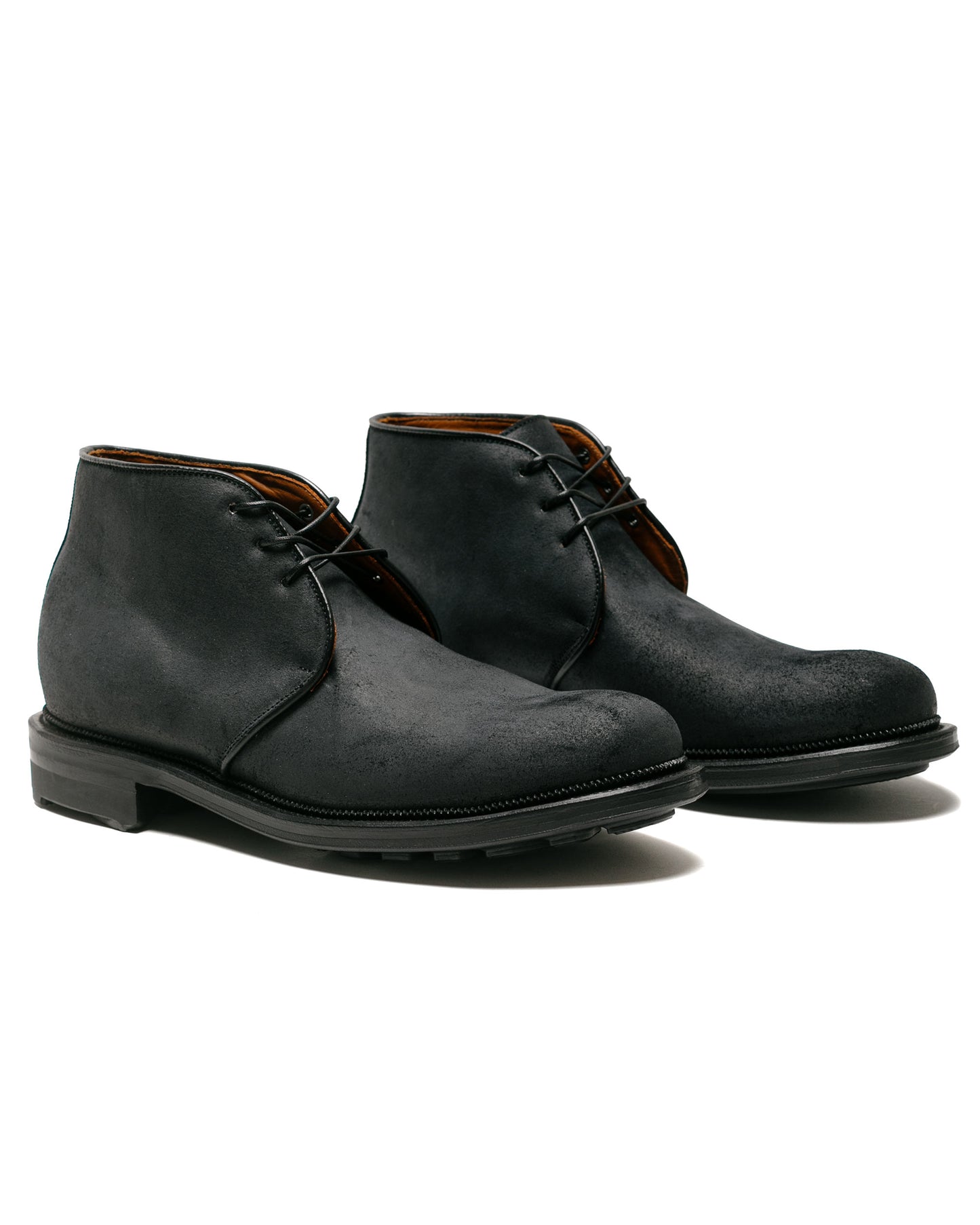 lost & found Viberg Viberg Uplands Boot Black Waxy Commander