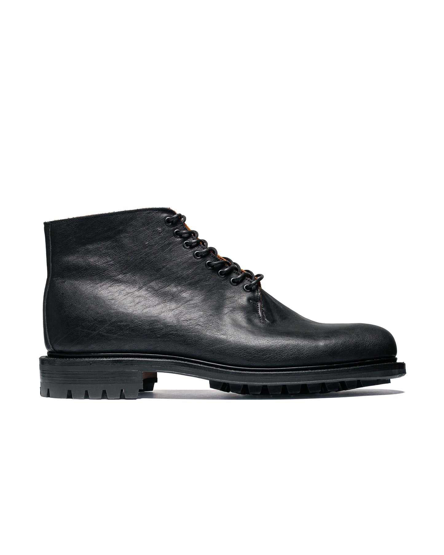 lost & found Viberg Viberg Wholecut Boot Nero Washed Kangaroo