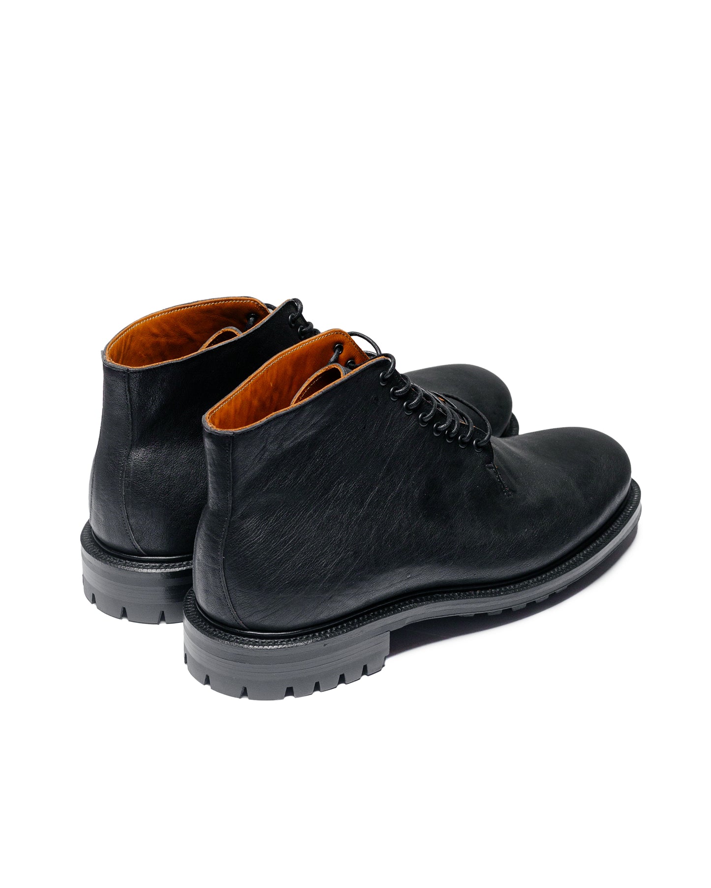 lost & found Viberg Viberg Wholecut Boot Nero Washed Kangaroo