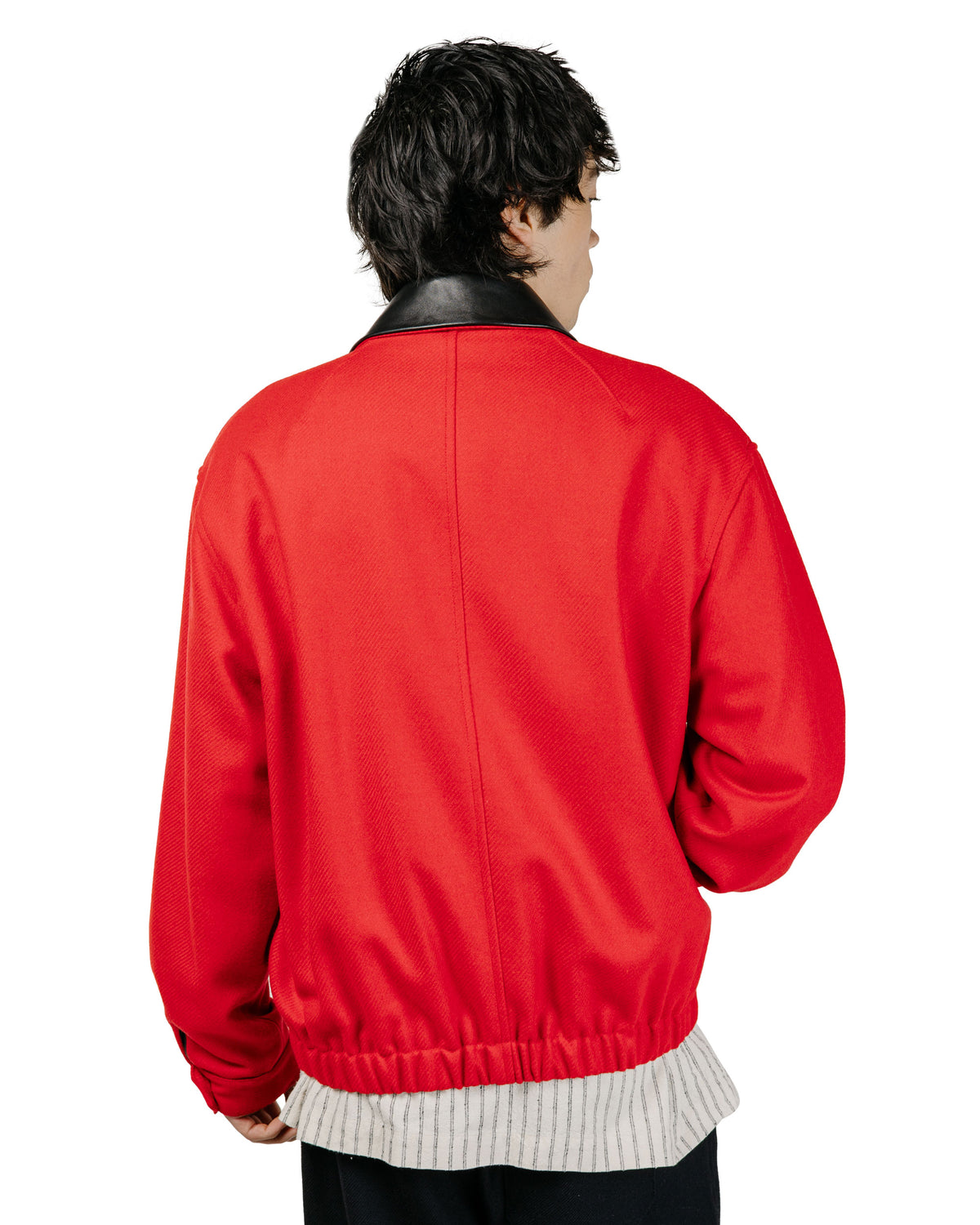 Wanze Harrington Jacket Wool Serge Black