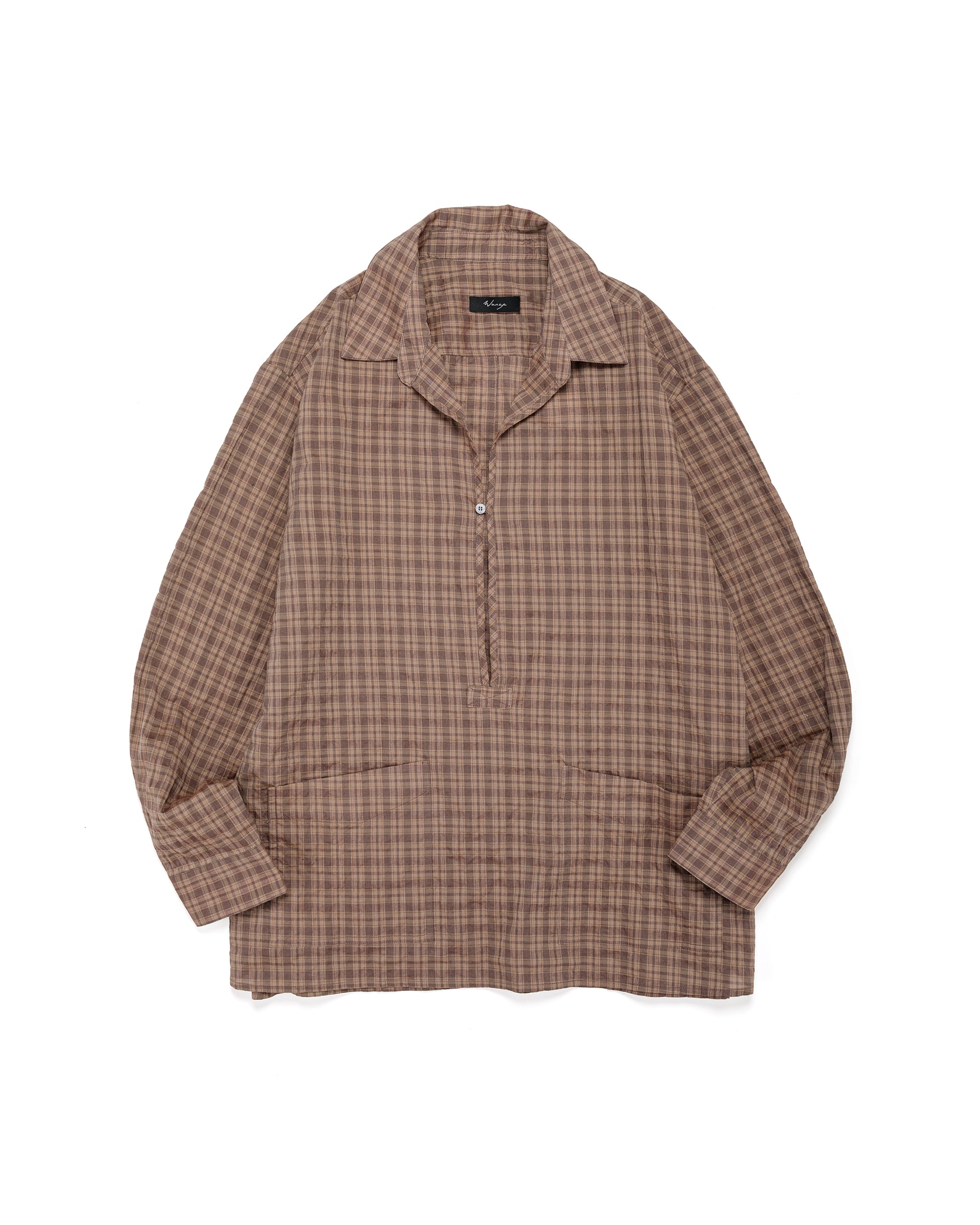lost & found Wanze Wanze Skipper Shirt Organic Cotton Umber
