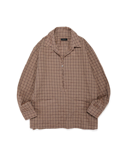 lost & found Wanze Wanze Skipper Shirt Organic Cotton Umber