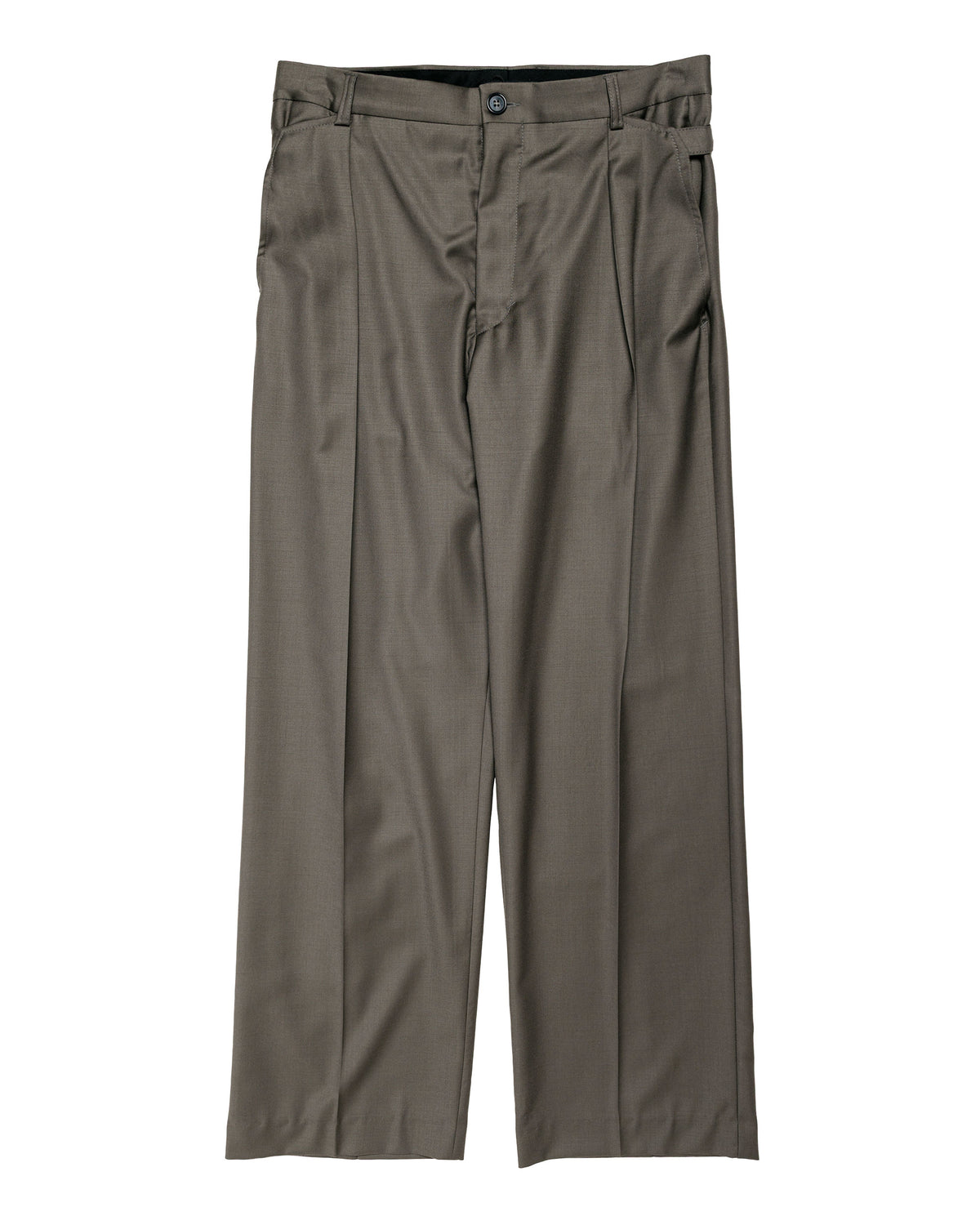 Wanze Cinch Trouser Super 140's Wool Clay