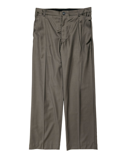 Wanze Cinch Trouser Super 140's Wool Clay