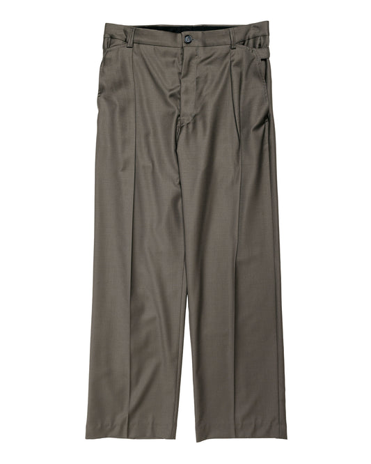 Wanze Cinch Trouser Super 140's Wool Clay