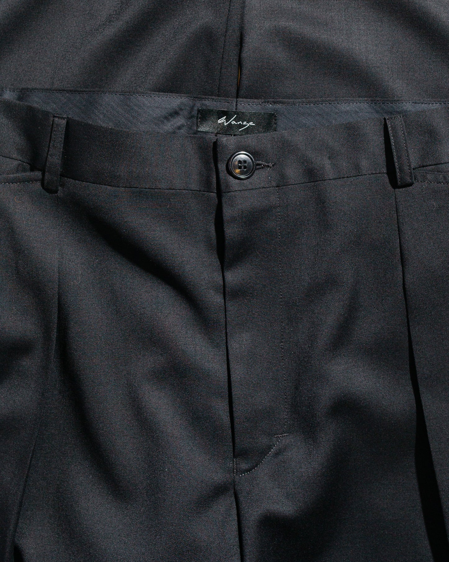 lost & found Wanze Wanze Cinch Trouser Tropical Wool Black