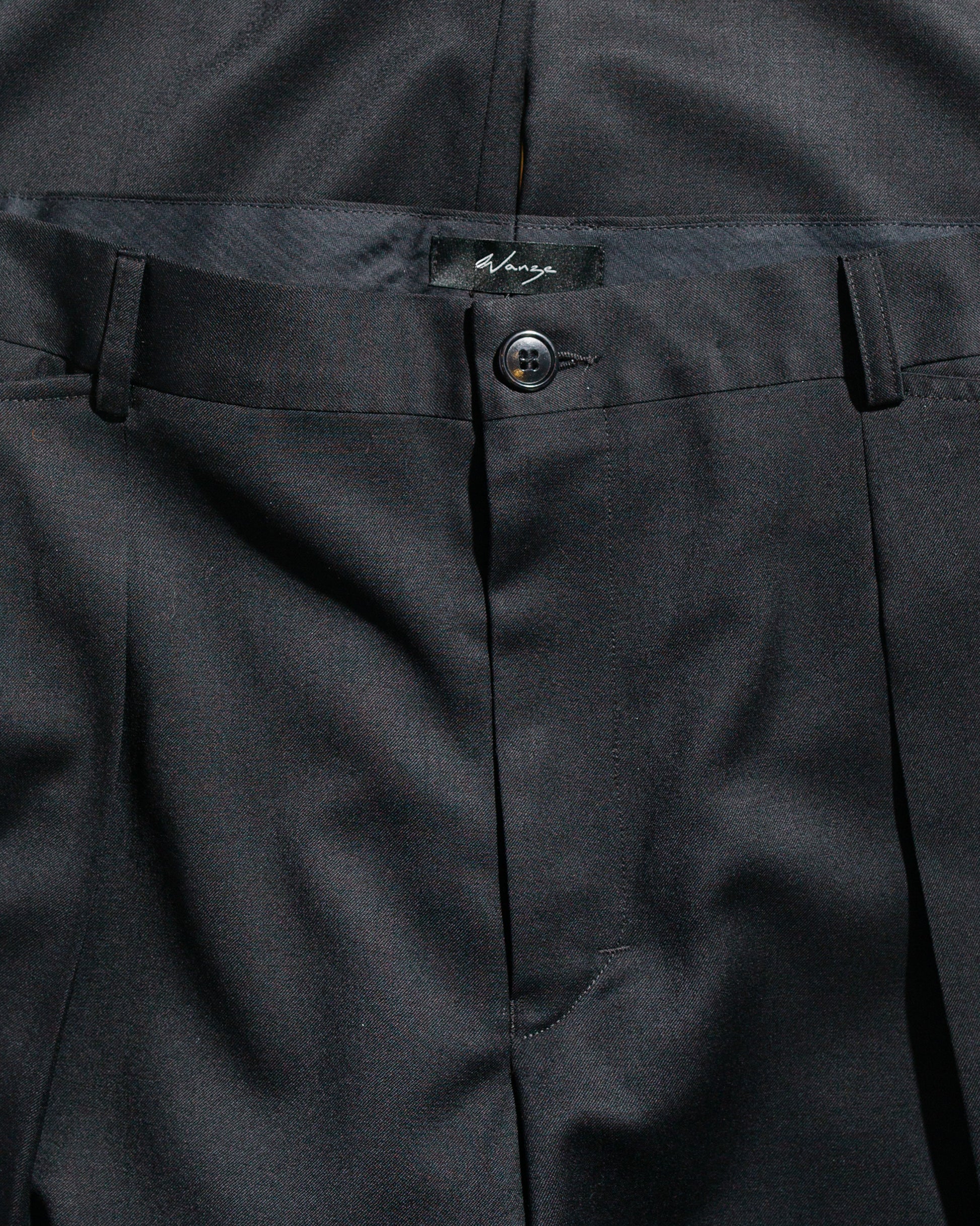 lost & found Wanze Wanze Cinch Trouser Tropical Wool Black