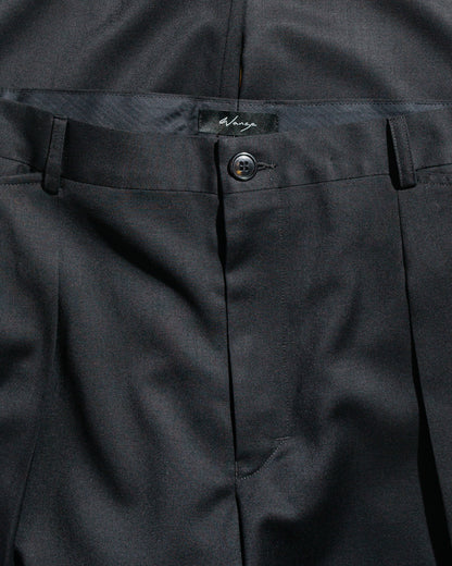 lost & found Wanze Wanze Cinch Trouser Tropical Wool Black