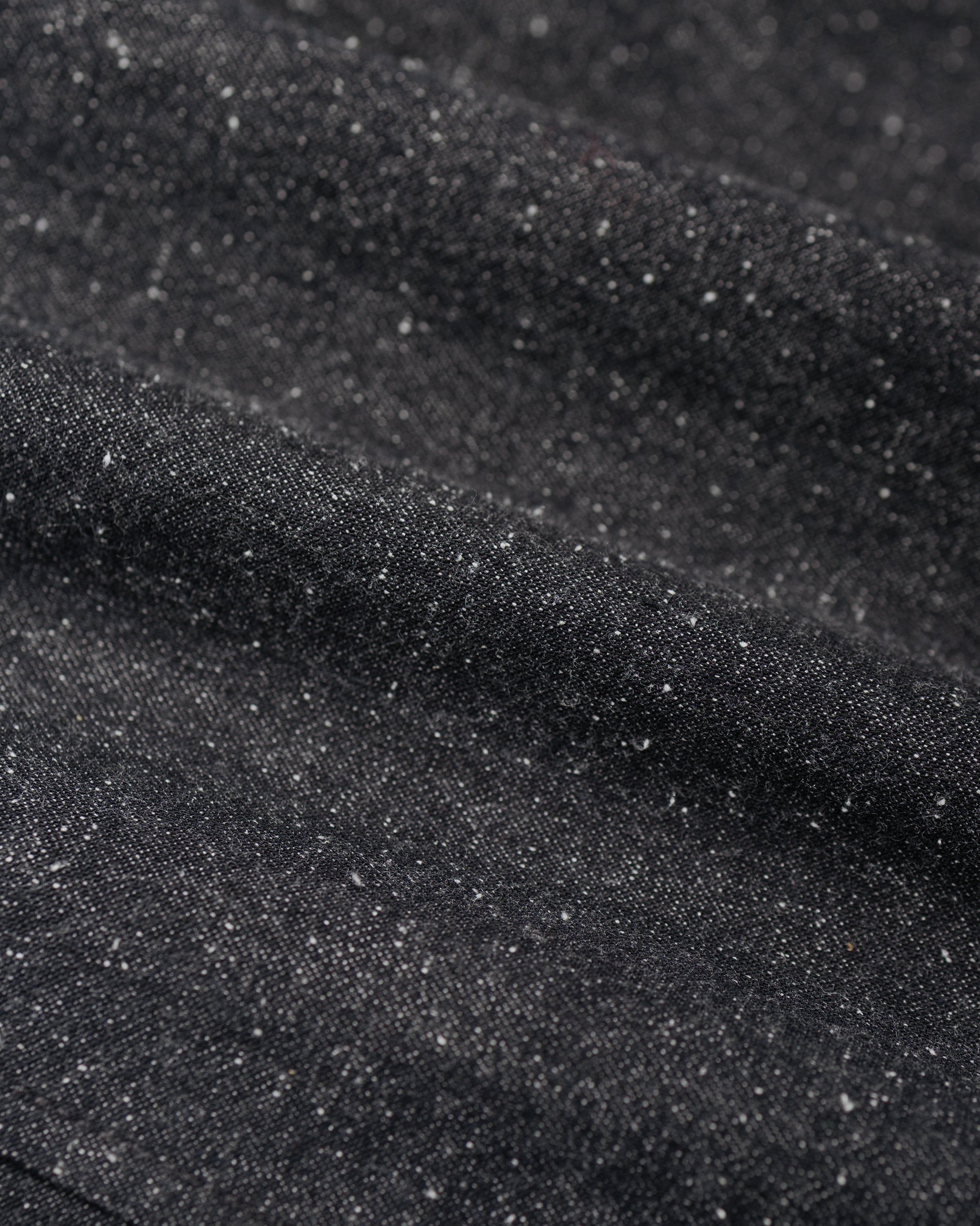 lost & found Wanze Wanze Cyclist Shirt Jacket Cotton Silk Chambray Black