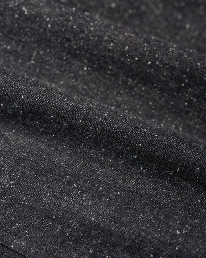 lost & found Wanze Wanze Cyclist Shirt Jacket Cotton Silk Chambray Black
