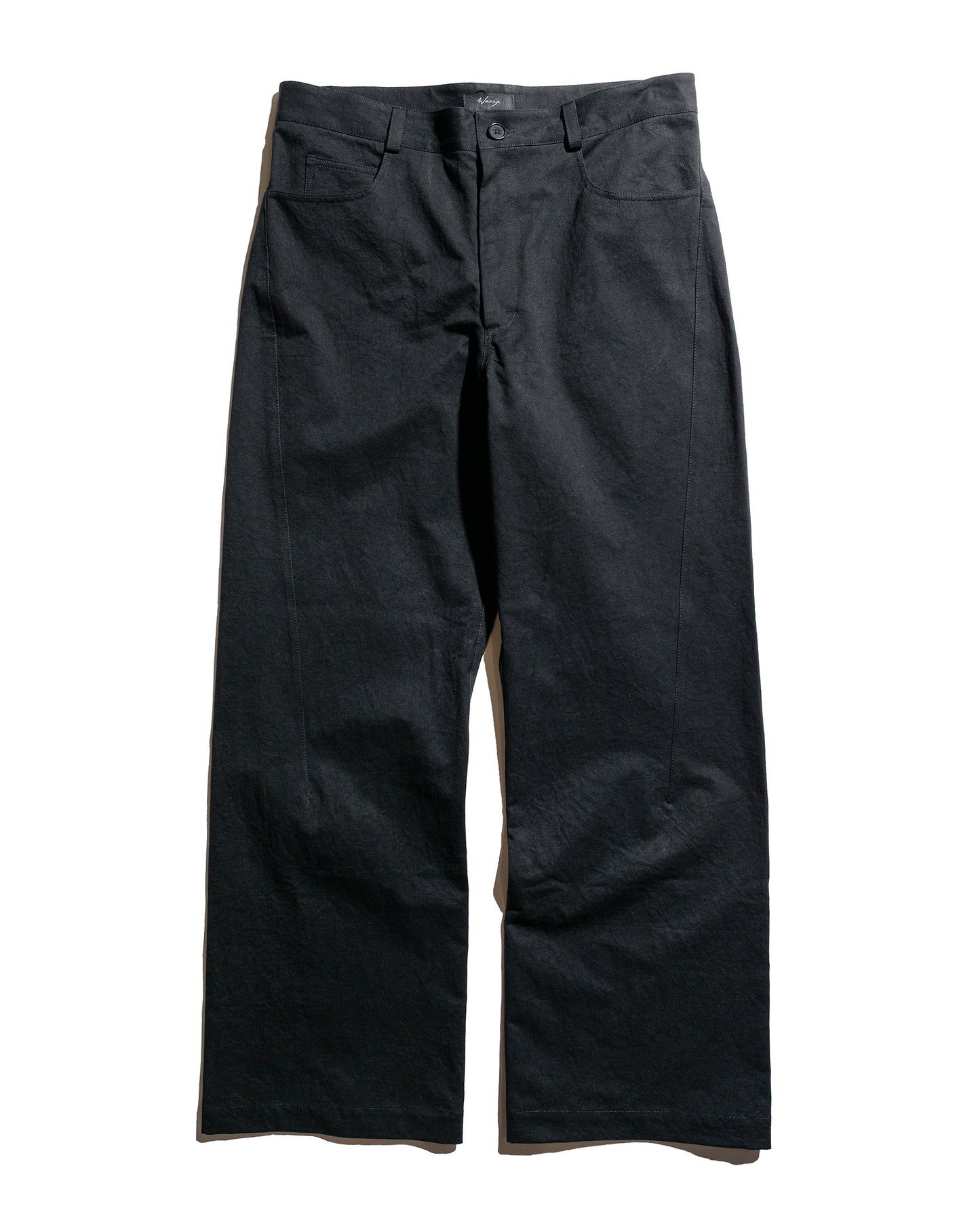 lost & found Wanze Wanze Darted Straight Leg Pant Washed Cotton Black