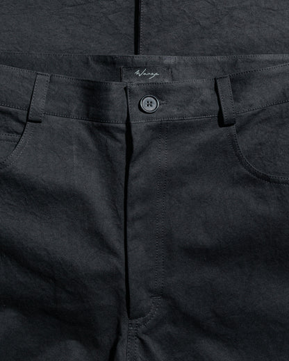 lost & found Wanze Wanze Darted Straight Leg Pant Washed Cotton Black