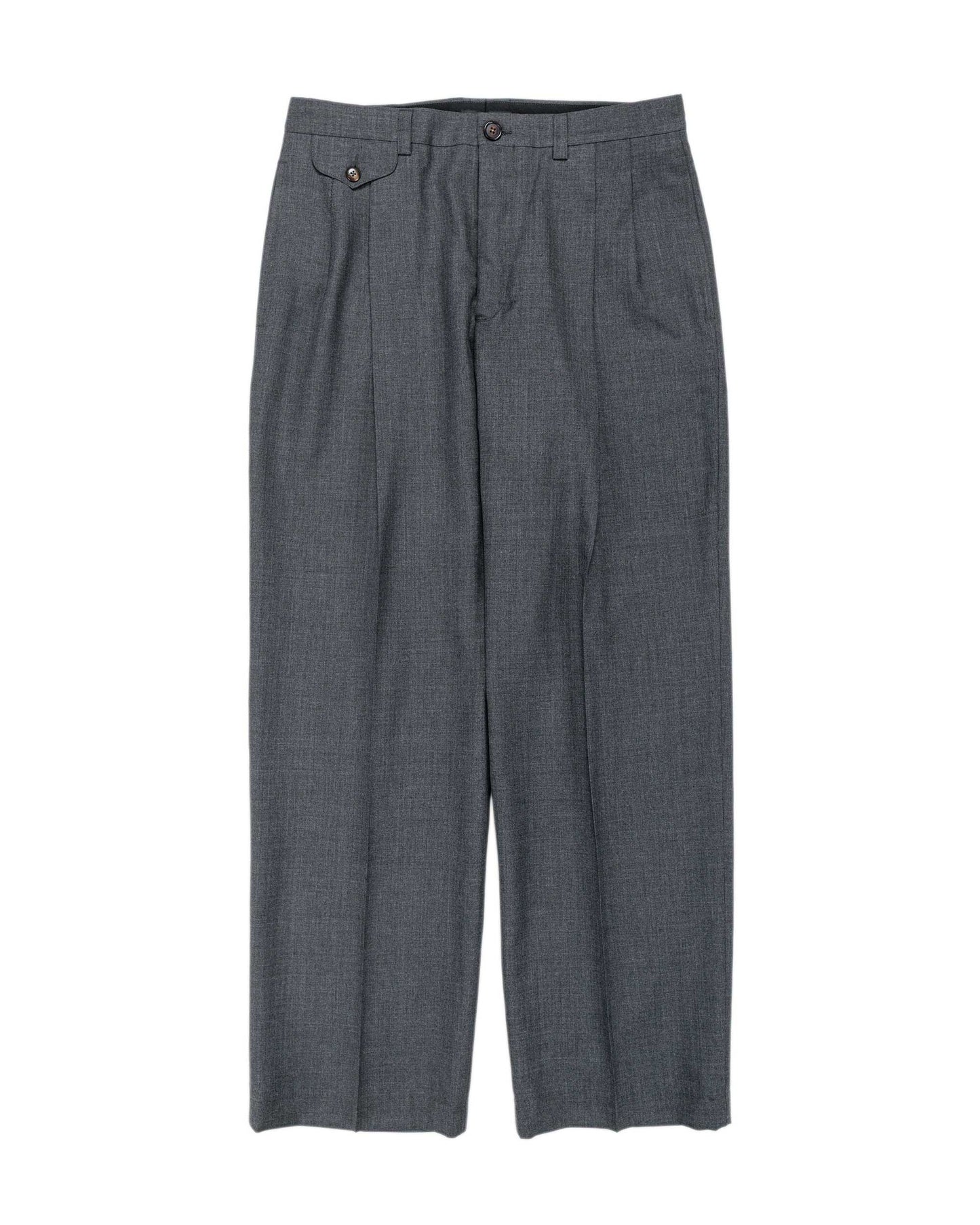lost & found Wanze Wanze Double Pleated Trouser Merino Wool Slate