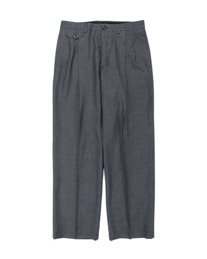lost & found Wanze Wanze Double Pleated Trouser Merino Wool Slate