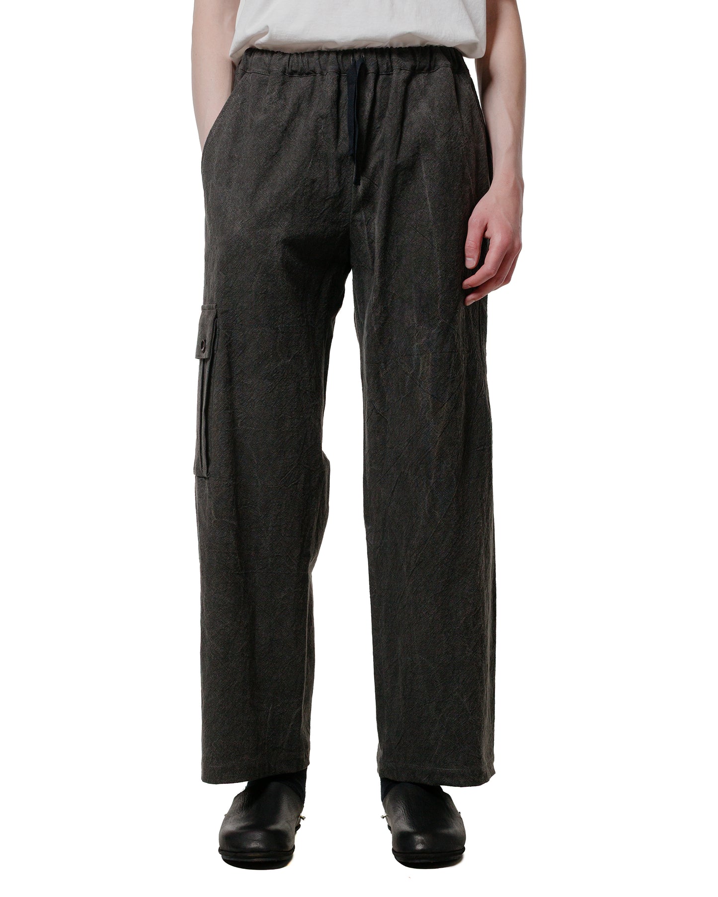 lost & found Wanze Wanze Easy Pant Cotton Linen Ramie Dark Charcoal
