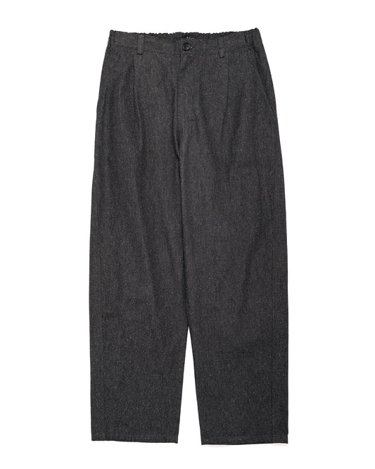 lost & found Wanze Wanze Easy Trouser Cotton Silk Chambray Black