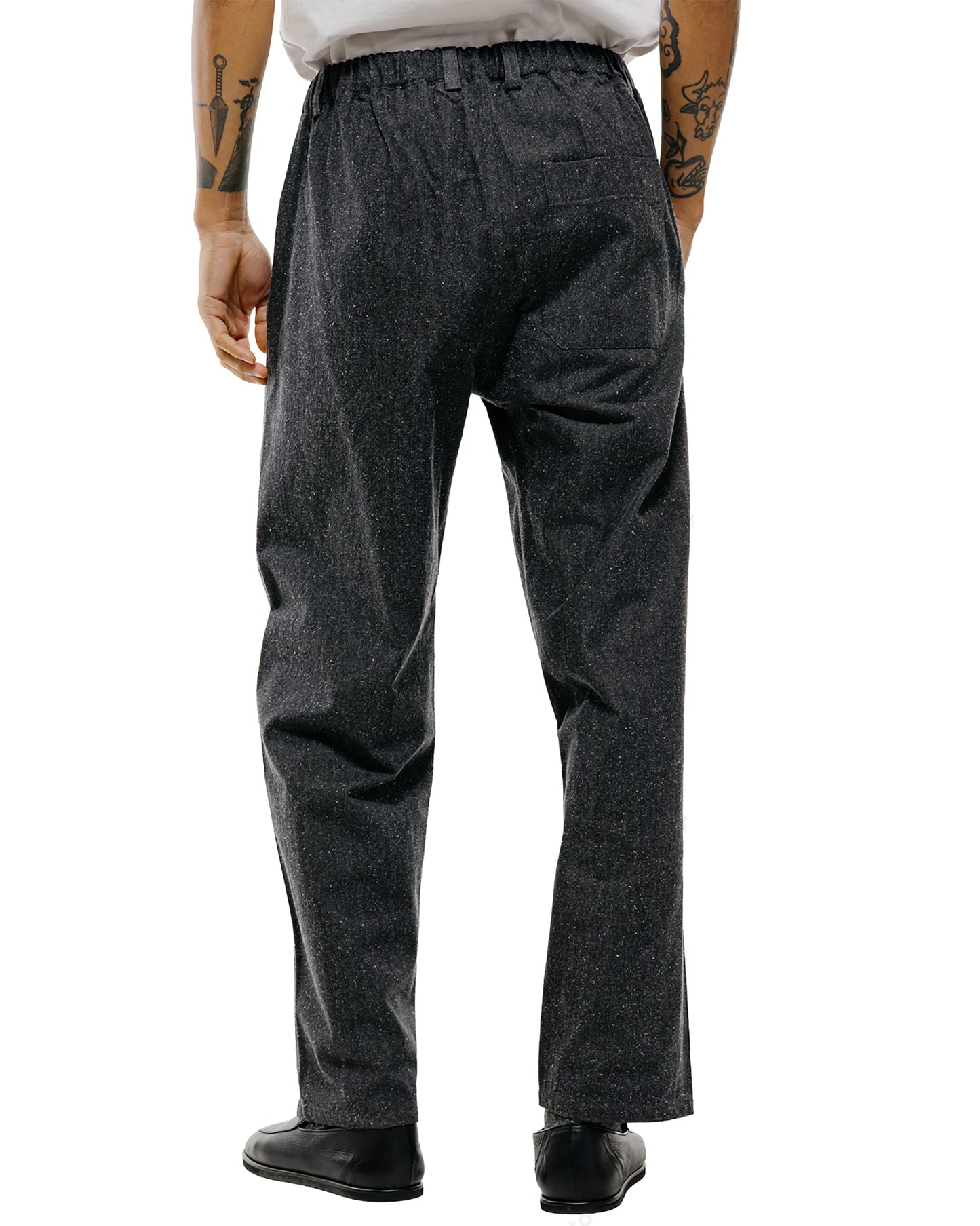 lost & found Wanze Wanze Easy Trouser Cotton Silk Chambray Black