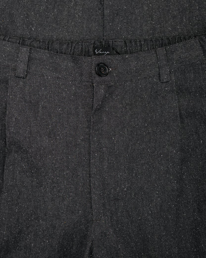 lost & found Wanze Wanze Easy Trouser Cotton Silk Chambray Black