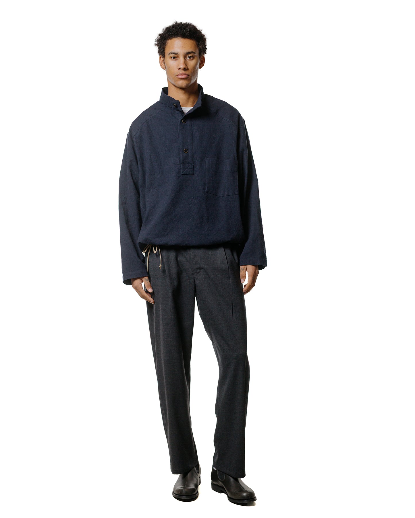 lost & found Wanze Wanze Easy Trouser Wool Grey