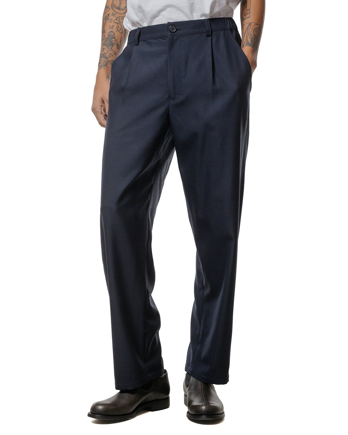lost & found Wanze Wanze Easy Trouser Wool Navy