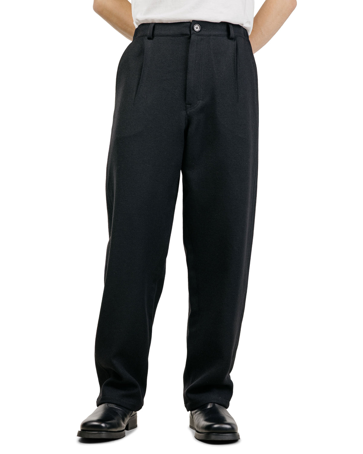 Wanze Easy Trouser Wool Serge Black
