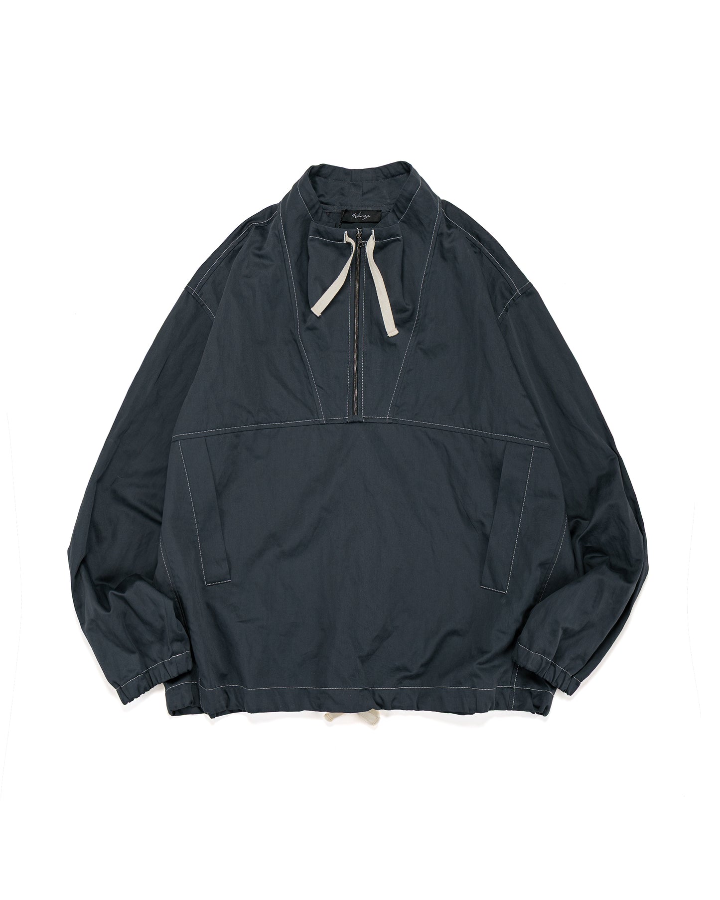 lost & found Wanze Wanze Funnel Neck Zip Anorak Cotton Metal Midnight