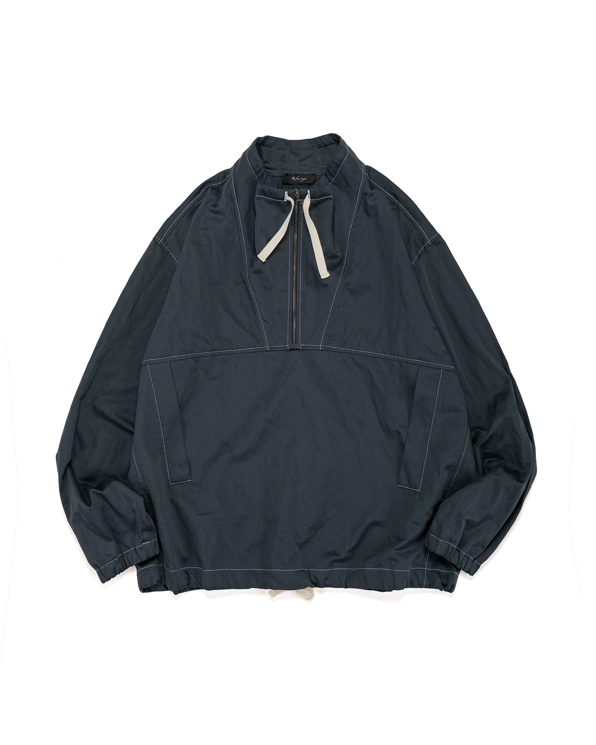 lost & found Wanze Wanze Funnel Neck Zip Anorak Cotton Metal Midnight