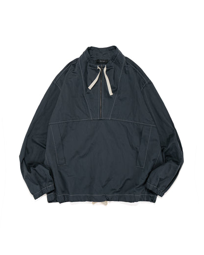 lost & found Wanze Wanze Funnel Neck Zip Anorak Cotton Metal Midnight
