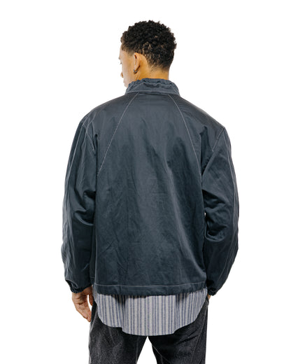 lost & found Wanze Wanze Funnel Neck Zip Anorak Cotton Metal Midnight
