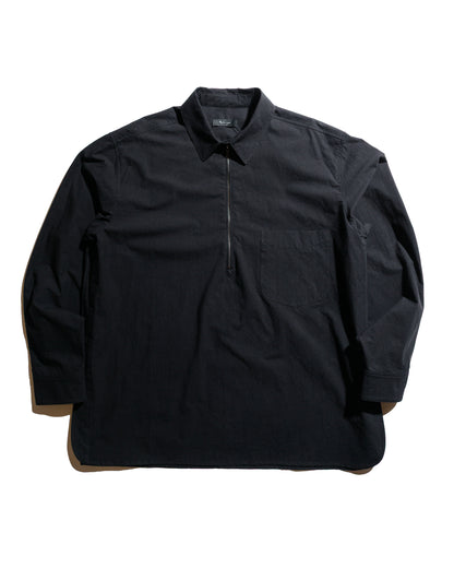 lost & found Wanze Wanze Half Zip Shirt Typewriter Cotton Black