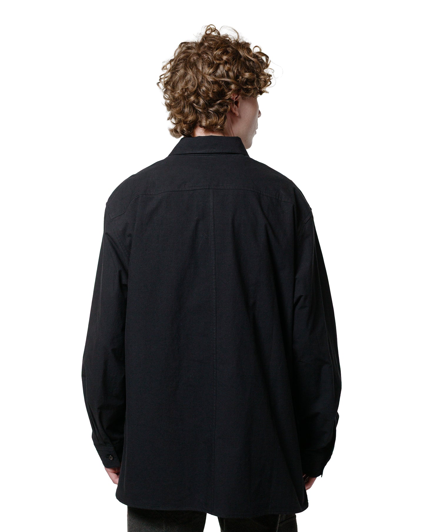 lost & found Wanze Wanze Half Zip Shirt Typewriter Cotton Black