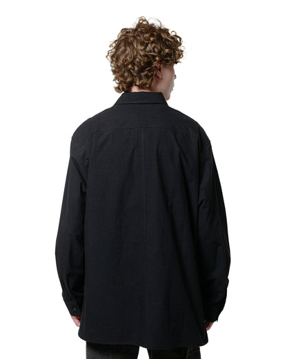 lost & found Wanze Wanze Half Zip Shirt Typewriter Cotton Black