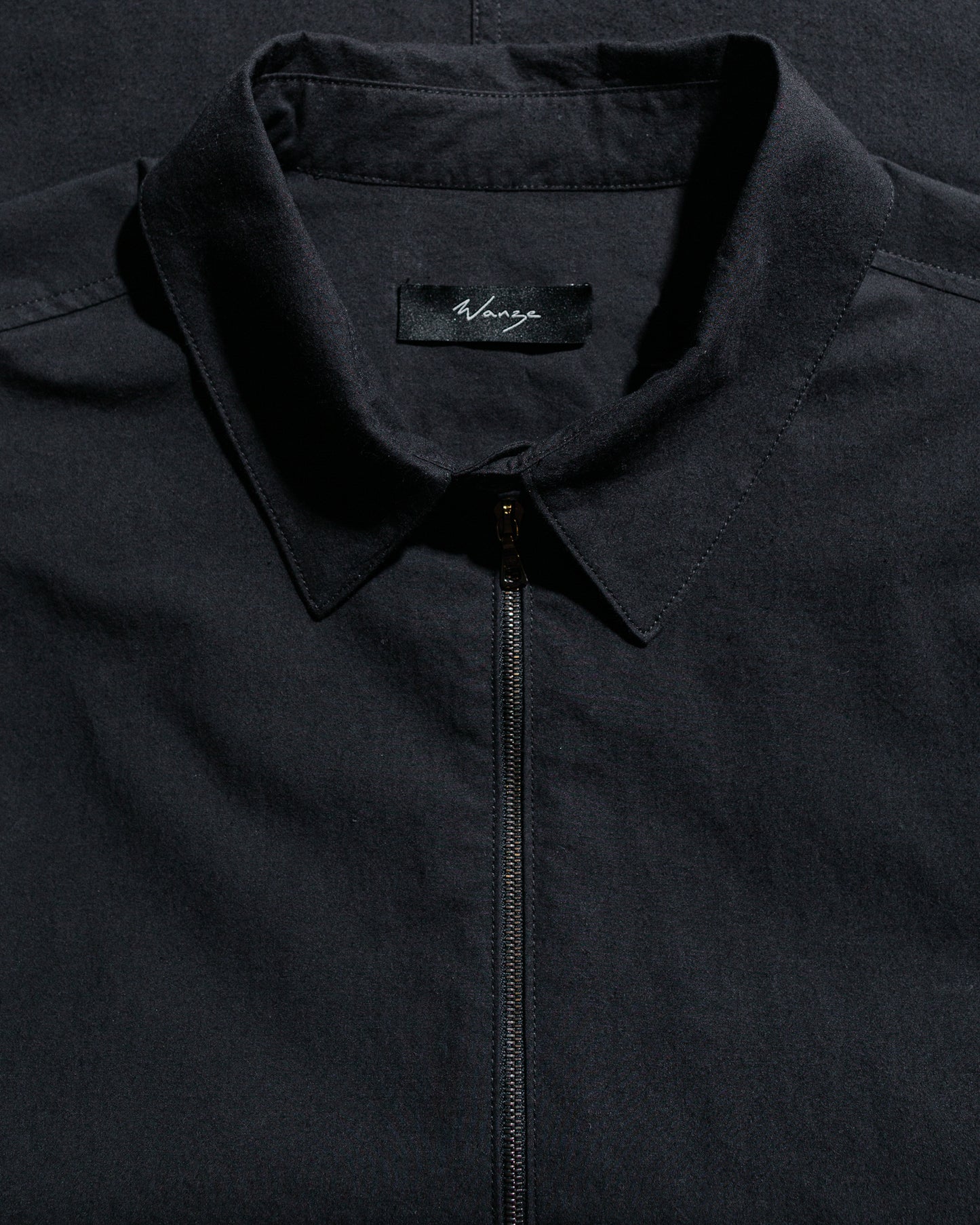 lost & found Wanze Wanze Half Zip Shirt Typewriter Cotton Black