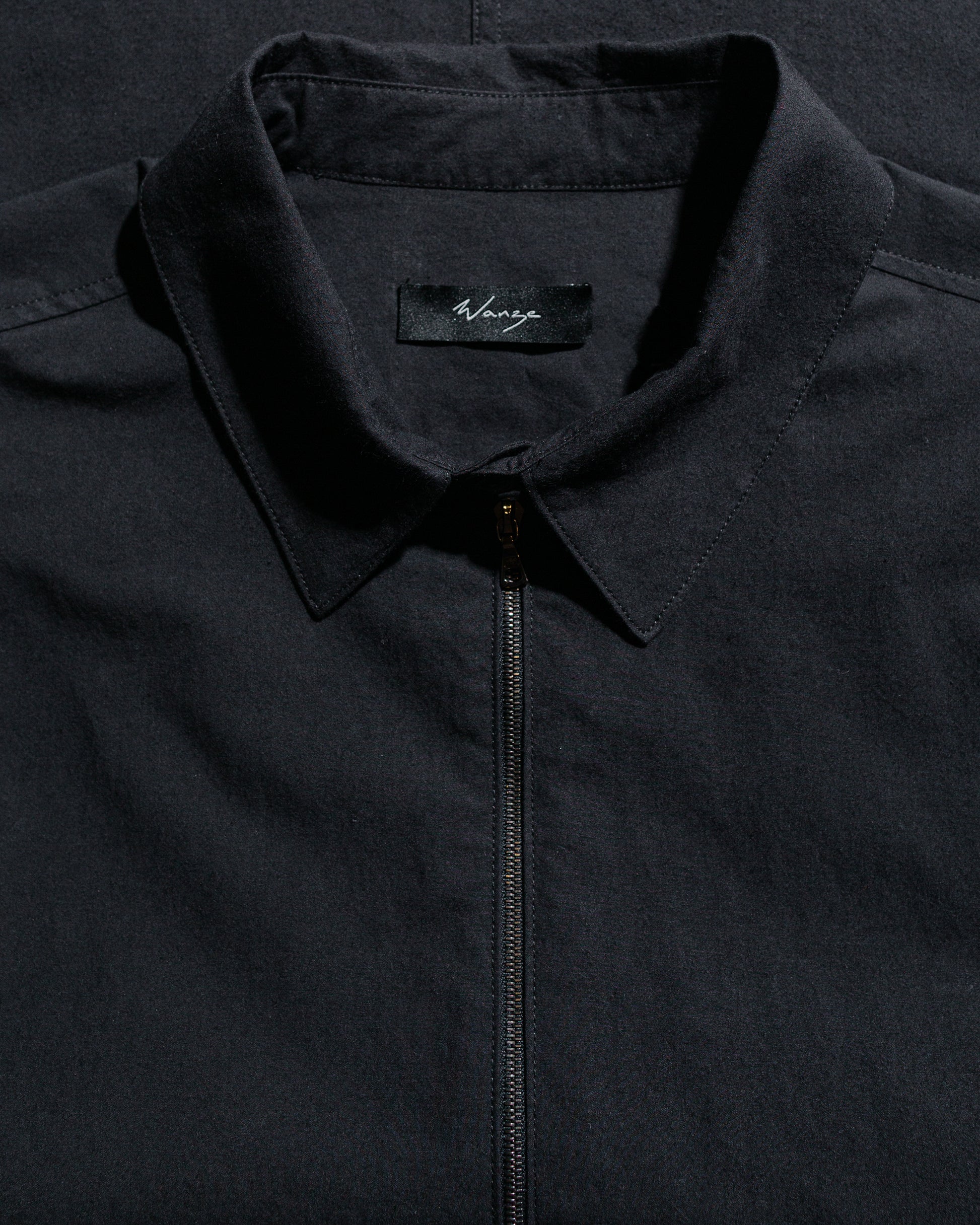 lost & found Wanze Wanze Half Zip Shirt Typewriter Cotton Black