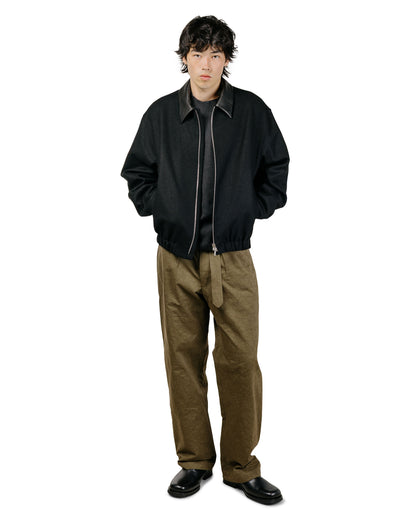 Wanze Harrington Jacket Wool Serge Black